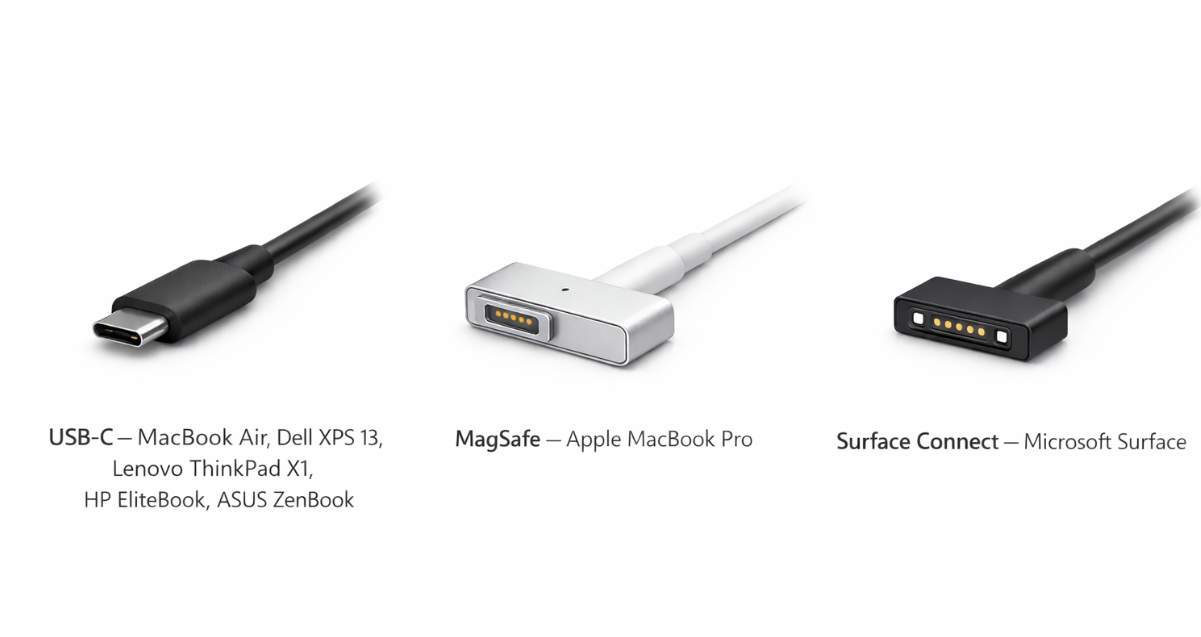 USB-C, MagSafe och Surface Connect
