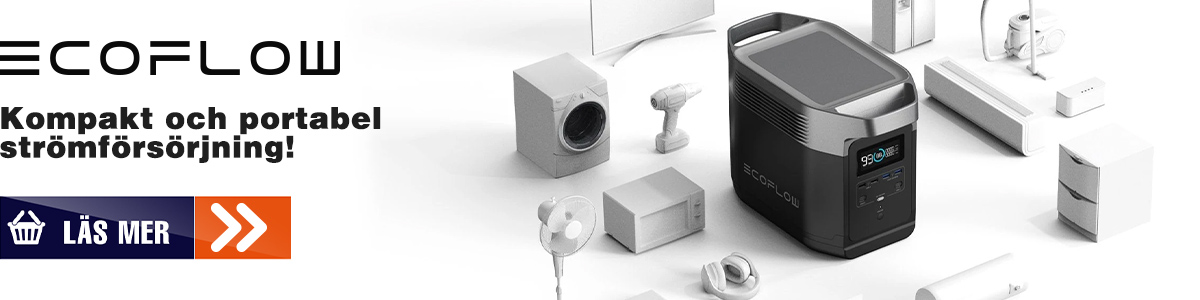 Är det viktigt att du alltid har ström? prova att titta på våra EcoFlow-nätaggregat. - Batterionline
