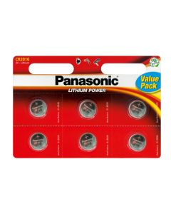 Panasonic CR2016 (6 st.) 3 V Litium