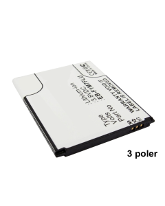 Batteri til bl.a. Samsung Galaxy S 3 Mini (Kompatibel) 3 poler