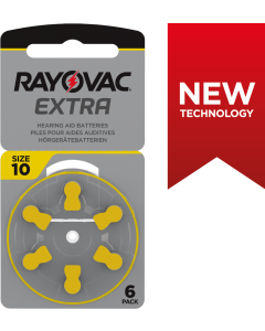 Rayovac Extra 10 (6 st.) Hörapparatsbatterier - 0 % Kvicksilver