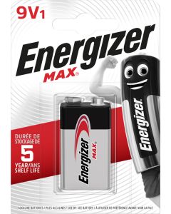 Energizer Max 9V / 522 Batteri (1 st. Blister)