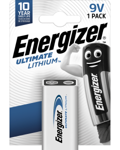 Energizer Ultimate Lithium 9V / 522 Batteri (1 Stk. Förpackning)