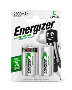 Energizer Recharge Power Plus C / NH35 2500mAh Batterier (2 Stk. Förpackning)
