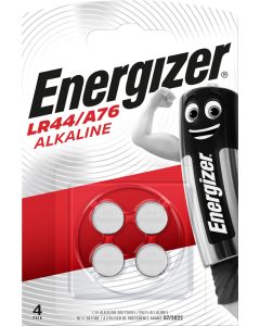 Energizer LR44 / A76 / AG13 / LR1154 knapcelle batterier - alkaline - 4 st. Förpackning