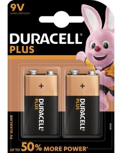 Duracell 9 V PLUS POWER BATTERIER (2 st.)