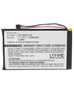 Batteri till bl.a. Garmin Dezl 560LMT (kompatibelt)