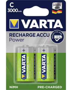 Varta Ready2Use C/Baby Uppladdningsbart Batteri, 2 st.