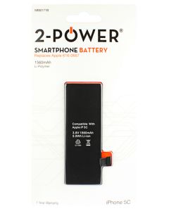 2-Power Batteri til Apple iPhone 5C