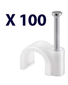 Kabelclips - max kabeldiameter: 7.0 mm (100 st.)