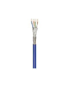 CAT 7A+ nätverkskabel, S/FTP (PiMF), blå, 250 m Dispenserask