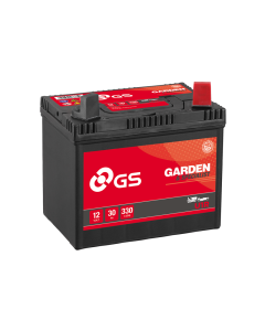 GS Yuasa GS-U1R 12V 30Ah 330A Batteri för bl.a. Trädgårdstraktor + pol på höger