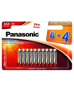 Panasonic Pro Power AAA-Batterier 10 St. I Blisterförpackning