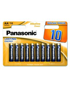 Panasonic Alkaline Power AA batterier - 10 st. Blisterförpackning