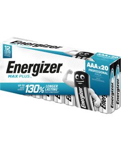 Energizer Max Plus AAA/LR03 alkaliska batterier – 20 stycken