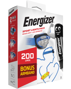 Energizer LED HL Sport Pannlampa inkl. LED Armband