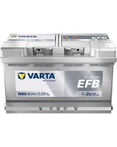 Varta Blue Dynamic EFB N80 - 12V 80Ah (Start-Stop bilbatteri)