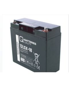 Q-Batteries 12LSX-18 12V 18Ah 10-års AGM batteri