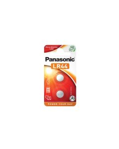 Panasonic LR44 / A76 / AG13 / LR1154 knapcelle batterier - alkaline - 2 st. Förpackning