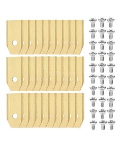 30x Knivar till Husqvarna Automower / Gardena / Navimow / Greenworks Optimow - Titanbelagt stål inkl. Skruvar - Japcell