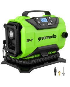 Greenworks G24IN Luftkompressor, 24 V - Utan Batteri och Laddare