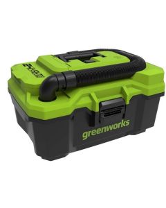 Greenworks G24WDV Dammsugare, Våt och Torr, 24 V - Utan Batteri och Laddare