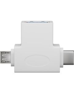 Goobay Adapter USB-A / USB 2.0 micro-B - Vit
