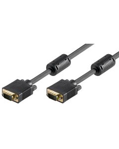 Goobay SVGA monitorkabel - VGA hane (15 stift) - svart - 30m