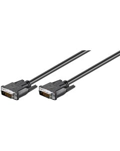 Goobay DVI-D Full HD-kabel DvI-D hane (24 + 1 stift) - svart - 3m