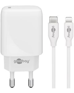 Goobay Lightning / USB-C laddare (3A) med USB-C / Lightning-kabel 1m