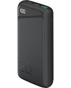 Goobay Powerbank 20 000 mAh - snabbladdare (USB-C PD, QC 3.0)