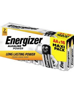 Energizer Alkaline Power AA / E91 batterier (16 st. förpackning)