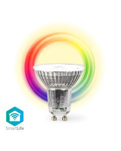 Nedis Smartlife Fullfärgslampa - WiFi, GU10, 345 lm, Vit