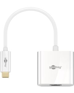 Goobay USB -C HDMI -adapter, vit - 0,2m