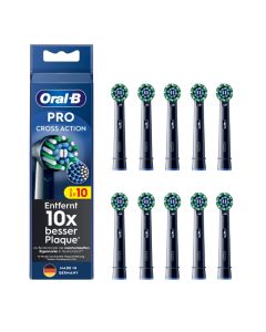Oral-B Pro CrossAction Tandborsthuvuden 10 st. - Svart