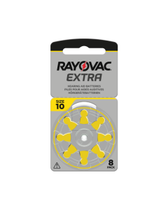 Rayovac Extra 10 (8 st.) Hörapparatsbatterier - 0 % Kvicksilver