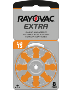 Rayovac Extra 13 (8 st) Hörapparatsbatterier - 0 % Kvicksilver