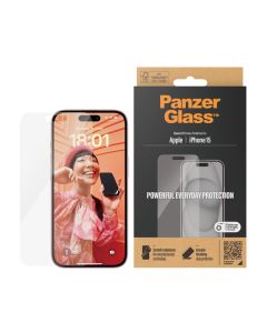 PanzerGlass™ Skärmskydd iPhone 15 | Classic Fit