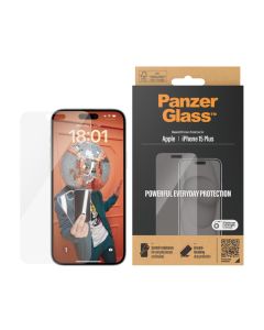 PanzerGlass™ Skärmskydd iPhone 15 Plus | Classic Fit