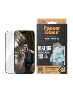 PanzerGlass™ MATRIX Skärmskydd med D3O iPhone 15 Pro | Ultra-Wide Fit med AlignerKit