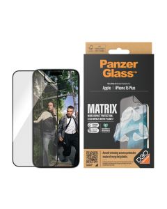 PanzerGlass™ MATRIX Skärmskydd med D3O iPhone 15 Plus | Ultra-Wide Fit med AlignerKit
