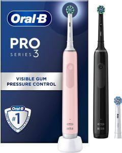 Oral-b Elektrisk Tandborste Pro 3 3900 Duo - Svart/Rosa