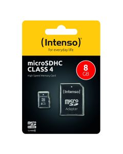 Intenso® 8 GB Micro SD-minneskort Inkl. adapter