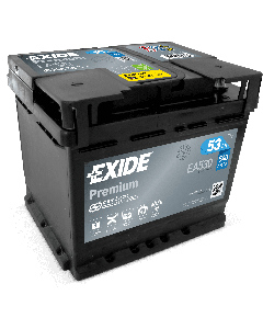 Exide EA530 12V 53Ah/540CCA bilbatteri / startbatteri
