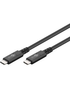 USB-C 4.0 till USB-C laddnings- och datakabel, 40Gbit/s, 240W, svart, 1m