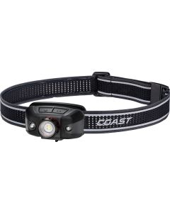 Coast FLX40R Uppladdningsbar pannlampa med trefärgat ljus 800 lumen