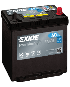 Exide EA406 12V 40Ah / 350CCA startbatteri