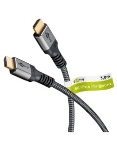 Goobay Ultra High Speed HDMI-kabel 8K/60Hz 3m tygklädd