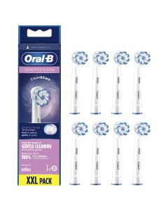 Oral-b Sensitive Clean Borsthuvuden 8 st - Vit
