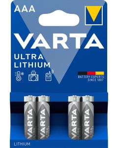Varta Ultra Lithium AAA  Batterier 4 st. 